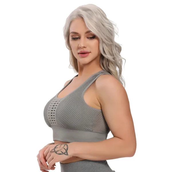 Hot Fitness Womens T-shirts Workout Sports Bra Yoga - AliExpress - Image 5