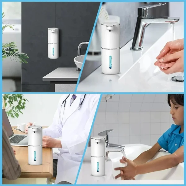 Automatic Soap Dispenser Touchless Foaming Soap Dispenser 380ml USB Rechargeable  AliExpress - Image 5