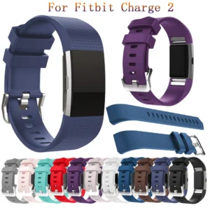 Soft Silicone Strap for Fitbit Charge 2 Band Smart Accessorie for Fitbit Charge 2 Sport watch Replacement accessories Wristbands