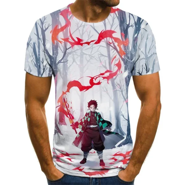 T-shirt Men Women Summer Fashion Casual Short Sleeved Unisex Harajuku Streetwear Oversized T Shirt - Image 3