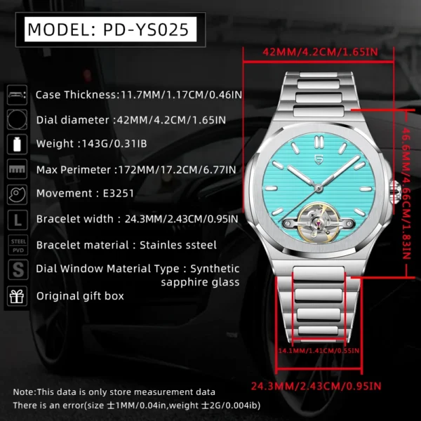New PAGANI 2025 DESIGN Automatic Watch For Men Stainless steel Fashion Mechanical Wristwatch - Image 6
