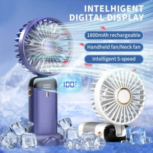 Handheld Mini Fan Foldable Portable Neck Hanging Fans