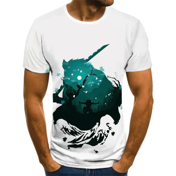 T-shirt Men Women Summer Fashion Casual Short Sleeved Unisex Harajuku Streetwear Oversized T Shirt - Image 2