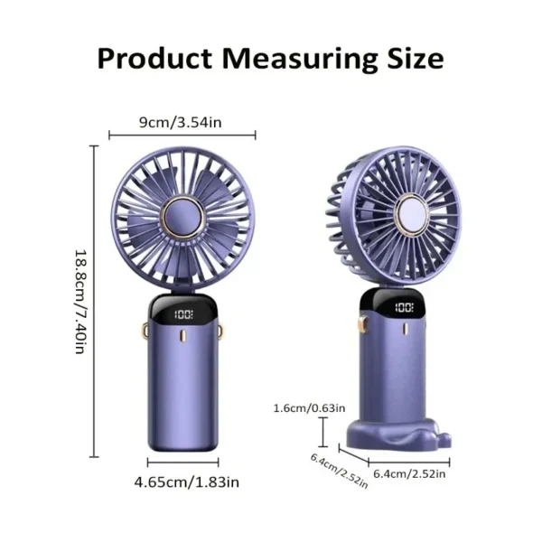 Handheld Mini Fan Foldable Portable Neck Hanging Fans - Image 5