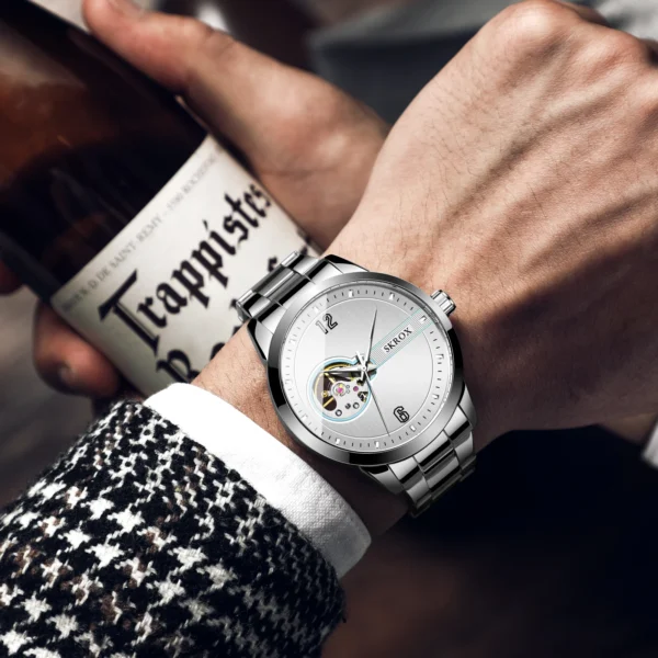 SKROX Tourbillon Automatic Watch – Luxury, Style & Functionality in One - Image 4