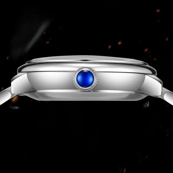 Luxury Brands SKROX Moon Phase Tourbillon Automatic Movement Man Watch Stainless Steel Strip Waterproof Mechanical Wrist Watches - Image 4