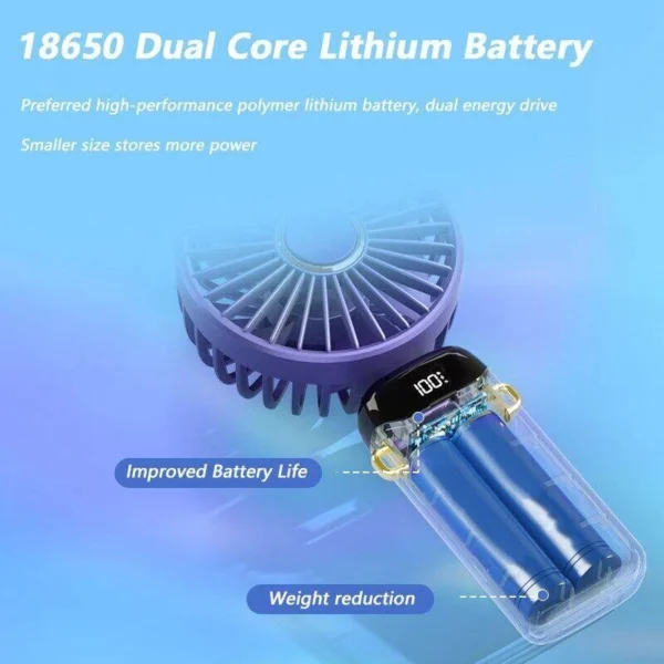 Neck Hanging Fans Handheld Mini Fan Foldable Portable - Image 5