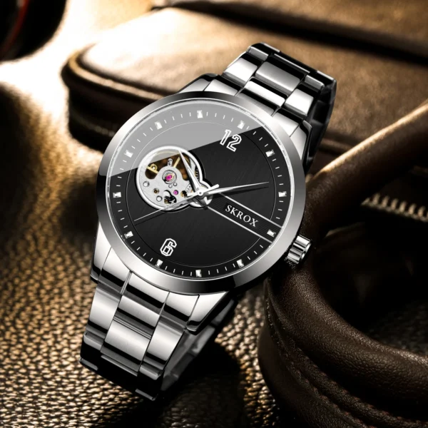 SKROX Tourbillon Automatic Watch – Luxury, Style & Functionality in One - Image 2