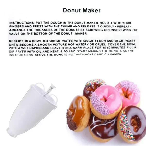 Make Perfect Donuts at Home with DIY Confectionery Pastry Baking Tools Donut Maker - Image 3