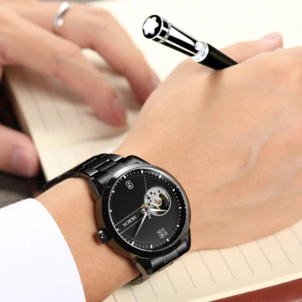 SKROX Tourbillon Automatic Watch – Luxury, Style & Functionality in One - Image 3