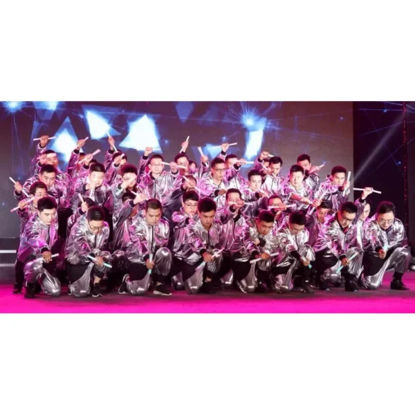 New Girls Boys Gold Silver Ballroom Jazz Hip Hop Dance Competition Costume - Image 3