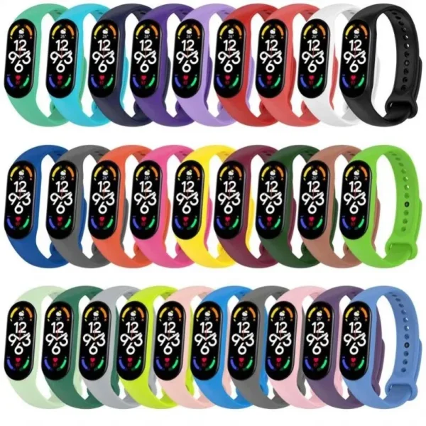 Strap For xiaomi mi band 7 6 5 4 3 Silicone Bracelet for miband 6 watch Accessories Wristband for Mi Band 5 xiaomi band 7 straps - Image 6